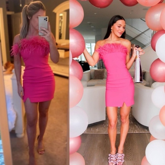 LIKELY Katie Mini Dress in Fuchsia Pink - Picture 13 of 14